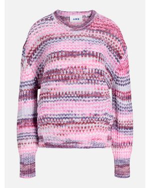 JJXX Space Dye Crew-Neck Jumper - Pink