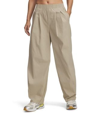 Under Armour Unstoppable Pleat Performance Tracksuit Bottoms - Natural