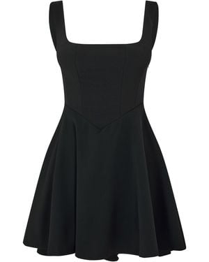 Odd Muse Square Neck Mini Dress - Black