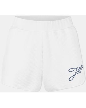 Jack Wills Fleece Jogger Shorts - White
