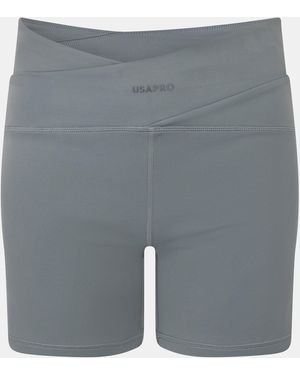 Usa Pro Sophie Habboo Performance Gym Shorts - Grey