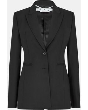 Off-White c/o Virgil Abloh Structured Suit Jacket - Black