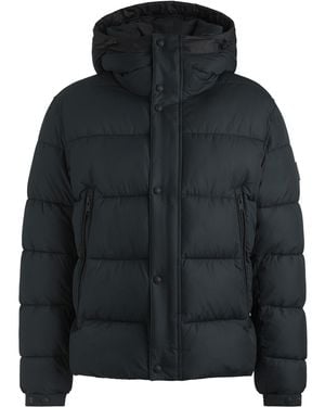BOSS Omaris Water-Repellent Hooded Long Sleeve Short Puffer Jacket - Black