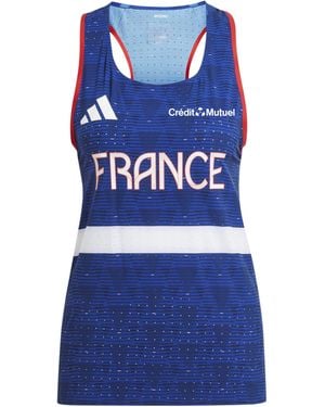 adidas Team F Tank W Vest - Blue