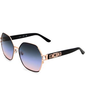 Guess Hexagon Sunglasses - Blue