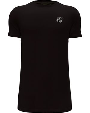 SIKSILK Short-Sleeve Muscle Fit T-Shirt - Black