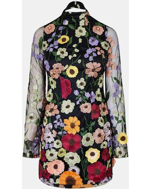 Amy Lynn 'S Floral Mini Dress - Black
