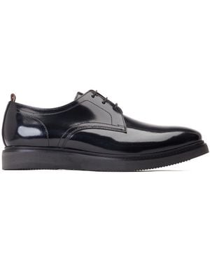 Base London Roly Plain Toe Derby - Black
