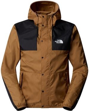 The North Face Mountain Water Resistant Long Sleeve Rain Anorak - Brown