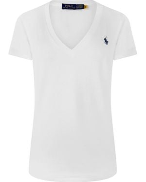 Polo Ralph Lauren V-Neck T-Shirt - White