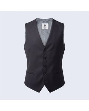 Twisted Tailor Orwell Slim Fit Waistcoat - Blue