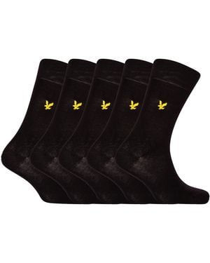 Lyle & Scott Core Crew Socks - Black