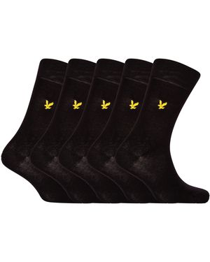 Lyle & Scott Core Crew Socks - Black
