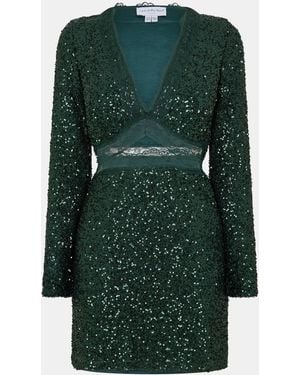 Never Fully Dressed Mini Dress - Green