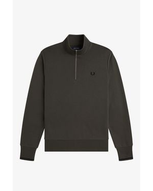Fred Perry Fredperry Half Zip Top - Black