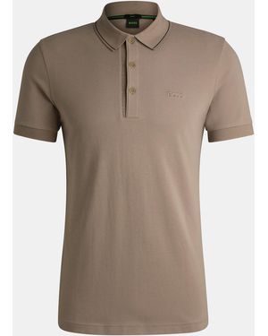 BOSS Hbg Paule 4 Polo Shirt, Premium Craftsmanship - Brown