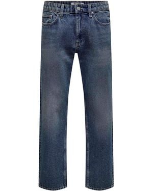 Only & Sons Straight Leg Jeans - Blue
