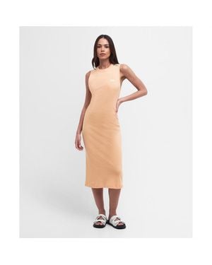 Barbour Hadfield Midi Dress - Natural