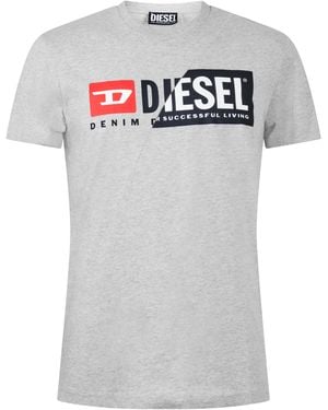 DIESEL T-Diego-Cuty T-Shirt - Grey