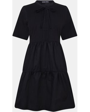 Threadbare Alexis Mix A Line Dress - Black