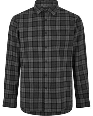 Replay Chequered Long Sleeve Patterned Shirt - Black