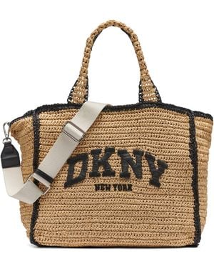 DKNY Straw Bag - Metallic