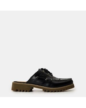 Timberland Noreen Full Grain Flat Mules - Black