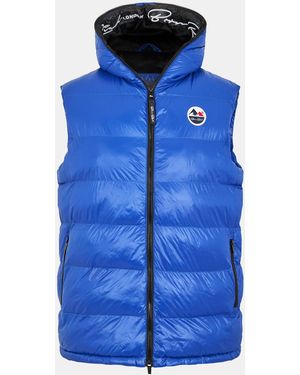 Born Rich Mateo Hooded Gilet - Blue