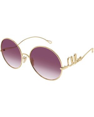 Chloé Ch0329S Icon Round Sunglasses - Purple