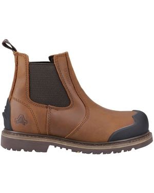 Amblers Safety Fs225 Goodyear Welted Waterproof Pull On Chelsea S - Brown