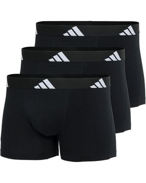 adidas 3 Pack Boxers - Black