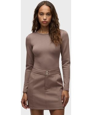 Hudson Jeans Knot Back Bodysuit - Brown
