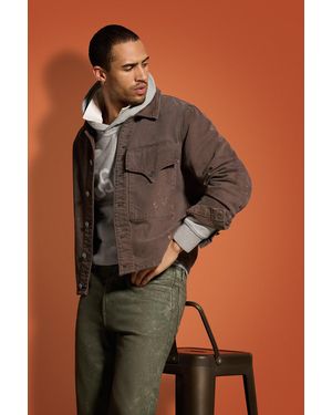 Hudson Jeans Flap Shirt - Brown