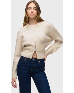 Hudson Jeans Lizbeth Front Zip Sweater - Blue