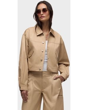 Hudson Jeans Gigi Swing Trucker Jacket - Natural