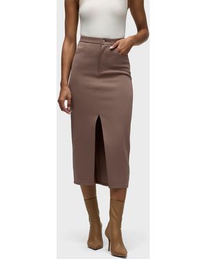 Hudson Jeans Reconstructed Skirt - Brown