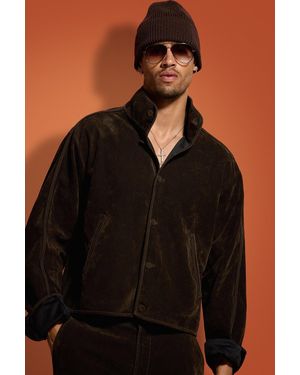 Hudson Jeans Faux Suede Jacket - Black