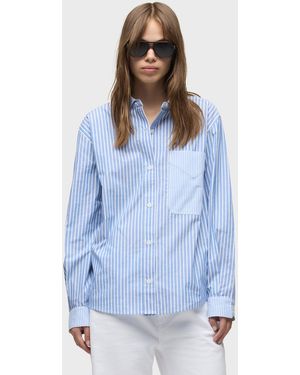 Hudson Jeans Oversized Button Down Shirt - Blue