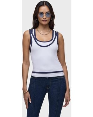 Hudson Jeans Layered Tank Top - Black