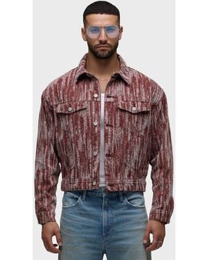 Hudson Jeans Trucker Jacket - Red