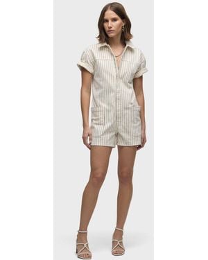 Hudson Jeans Boyfriend Romper - Natural