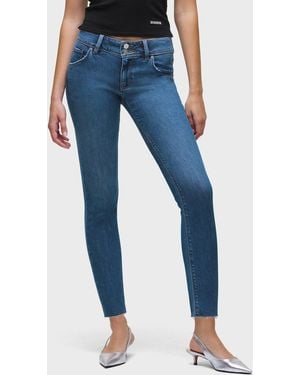 Hudson Jeans Collin Mid-rise Skinny Ankle - Blue