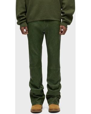 Hudson Jeans Walker Leather Kick Flare - Green