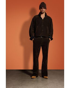 Hudson Jeans Walker Faux Suede Trouser - Brown