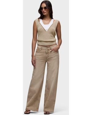 Hudson Jeans Rylee Pintucked Loose - Natural