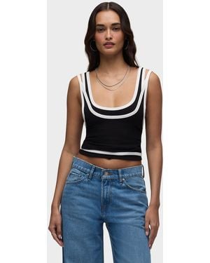 Hudson Jeans Layered Tank - Blue