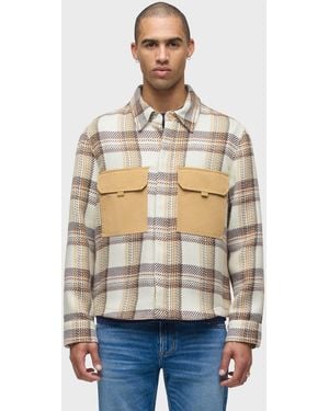 Hudson Jeans Long Sleeve Overshirt - Natural