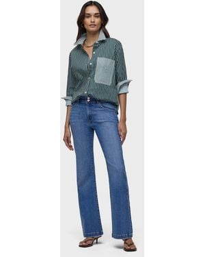 Hudson Jeans Dana Flap Pocket Flare - Blue