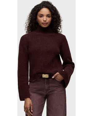 Hudson Jeans Spencer Zipped Sweater - Red