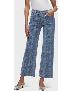 Hudson Jeans Rosie High-rise Wide Leg Ankle - Blue